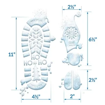 Colonel Pickles Santa Footprints - 180 Ct Holiday Stickers Kit