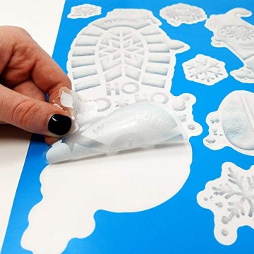 Colonel Pickles Santa Footprints - 180 Ct Holiday Stickers Kit