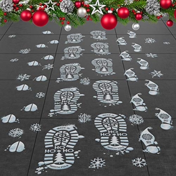 Colonel Pickles Santa Footprints - 180 Ct Holiday Stickers Kit