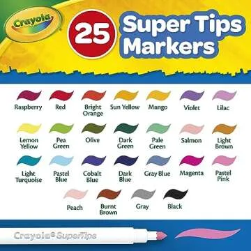 Crayola Super Tips Coloring Art Case - 65+ Pieces for Kids