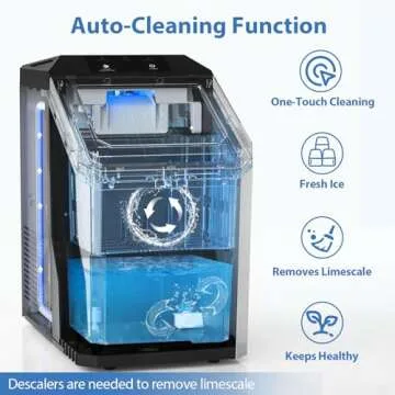 Aeitto Nugget Ice Maker - 55lbs Chewable Ice Daily