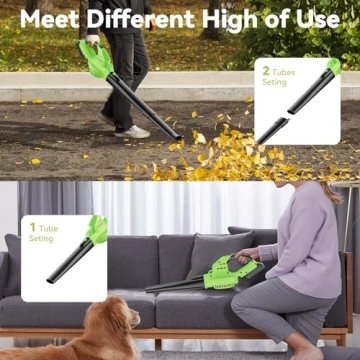 Lightweight 20V Cordless Leaf Blower with 2 Batteries
