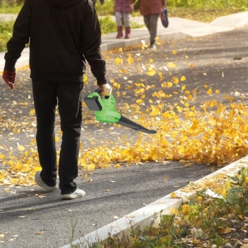 Lightweight 20V Cordless Leaf Blower with 2 Batteries