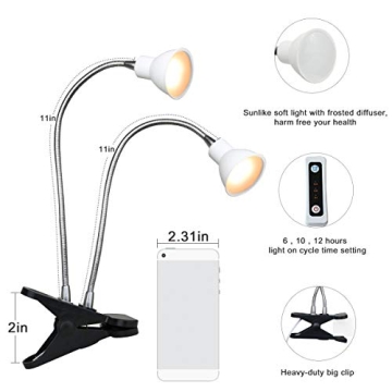 ACKE Clip on Grow Lights for Indoor Plant Growth
