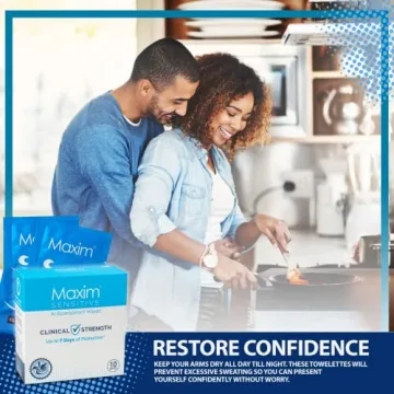 Maxim Antiperspirant Wipes for Women and Men | 7-Day Sweat Control