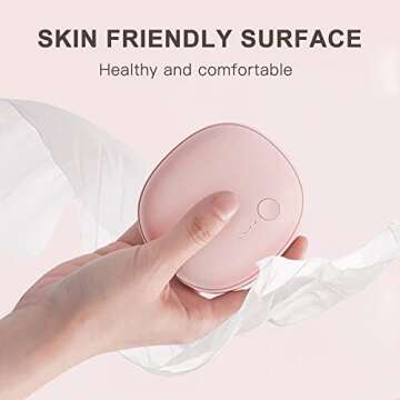 SURNEI Rechargeable Hand Warmer Portable with Lanyard 5200mAh Compact Power Bank Pocket Heater, Adju...