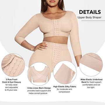 FeelinGirl Arm Compression Garment for Post-Surgery Confidence