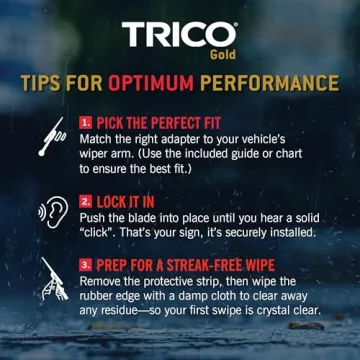 TRICO Gold Premium Automotive Wiper Blades for All Weather