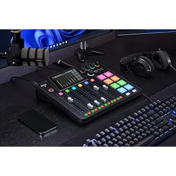 Rode RODECaster Pro II with PodMic and Headphones Including Boom Arm