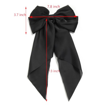SUSULU Women's Satin Silk Bow Hair Accessories Set