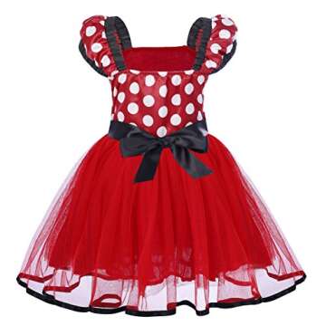 IBTOM CASTLE Toddler Princess Dress with 3D Ears for Girls
