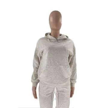 Akivide Womens 2 Piece Sweatsuit Oversized Hoodie Sweatshirt and Jogger Sweatpants Set Loose Fall Jogging Outfits with Pocket
