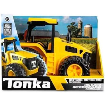 Tonka Classic Steel Yellow Tractor for Inspiring Playtime
