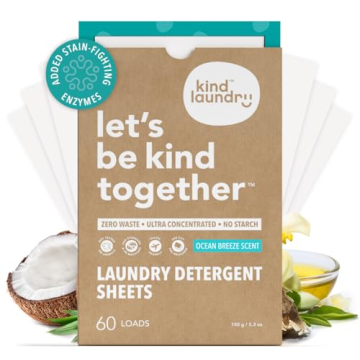 Kind Laundry Detergent Sheets - Eco-Friendly, Stain-Fighting, Travel-Size