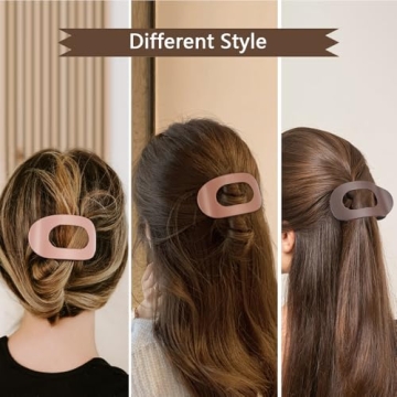 Flat Hair Claw Clips for Thick Hair for Women Hair Clips for Thin Hair Duck Billed Hair Clips Matte Hair Clips Large Hair Clips Neutral Claw Clips Hair (3color-1)