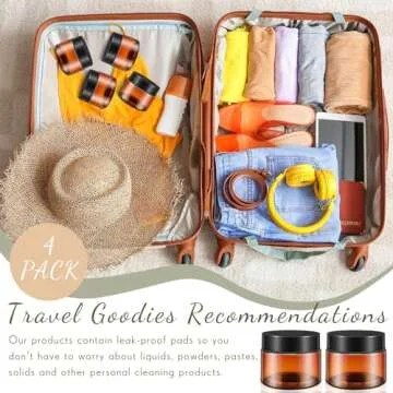 Patelai Leak Proof Plastic Containers for Travel & Crafts