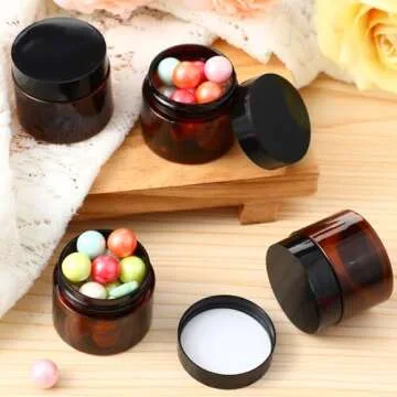 Patelai Leak Proof Plastic Containers for Travel & Crafts