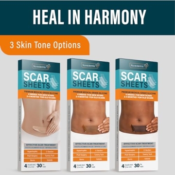 NUVADERMIS Silicone Scar Sheets - Effective Scar Treatment
