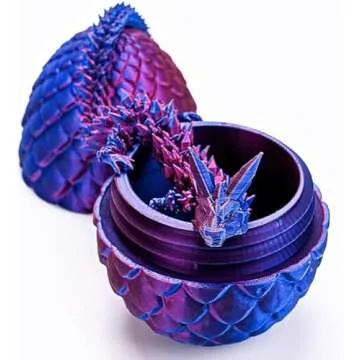 Zobetro 3D Printed Dragon Surprise Egg for Home Decor