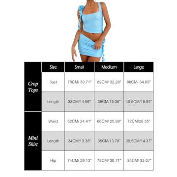 Meladyan Women Floral Crop Tank Top & Mini Skirt Set