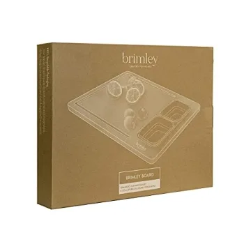 Brimley Bamboo Cutting Board with Containers for Easy Prep