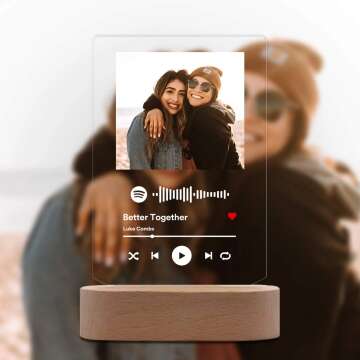 Personalized Acrylic Song with Photo Gift for Music Lovers