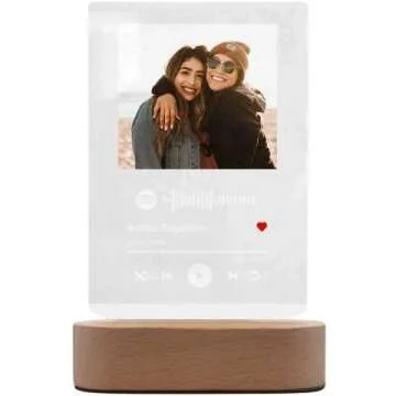 Personalized Acrylic Song with Photo Gift for Music Lovers