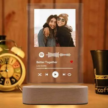 Personalized Acrylic Song with Photo Gift for Music Lovers