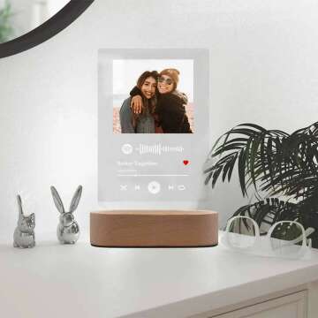 Personalized Acrylic Song with Photo Gift for Music Lovers