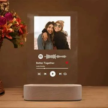 Personalized Acrylic Song with Photo Gift for Music Lovers