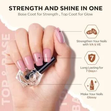 Modelones Quick Dry Nail Polish Set for Efficient Home Manicure
