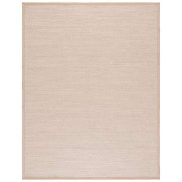 SAFAVIEH Natural Fiber Collection Area Rug - 8' x 10', Marble & Linen, Border Sisal Design, Easy Care, Ideal for High Traffic Areas in Living Room, Bedroom (NF143B)