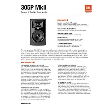 JBL 305PMkII 5-Inch Studio Monitor Crystal Clear Sound
