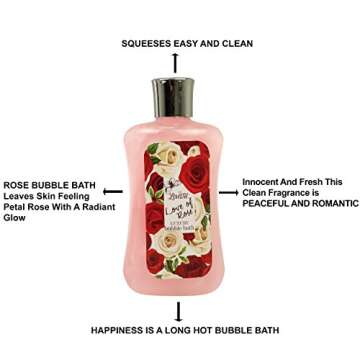 Spa baskets for Women Bath and Body Basket for Women, Includes Love of Rose Shower Gel, Bubble Bath, Body Lotion, Bath Salt, Red Bath Puff and Heart Bath Bomb