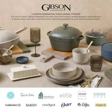 Gibson Soho Lounge Dinnerware Set, Service for 4 (16pcs), Matte Black