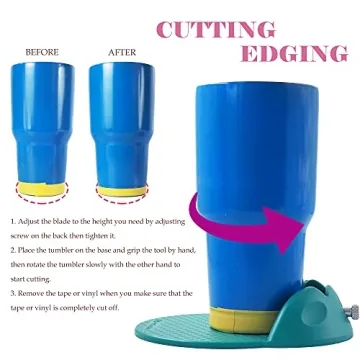 WHITEMOON Cup Edging Tool for Custom Tumblers Easy Use