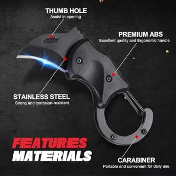 Gifts for Men Dad Brother, Small Pocket Knife, Christmas Stocking Stuffers, Keychain, EDC Gadgets fo...