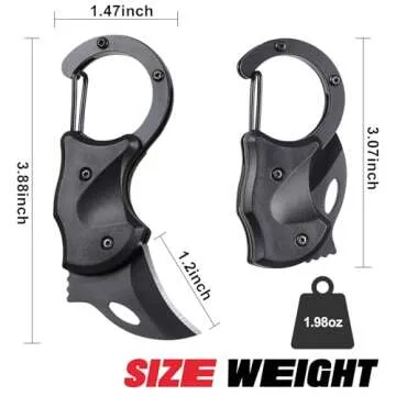 Gifts for Men Dad Brother, Small Pocket Knife, Christmas Stocking Stuffers, Keychain, EDC Gadgets for Everyday Carry, Gifts ldea for Men, Unique Gifts for Camping Fishing Hiking, Dad Stocking Stuffers