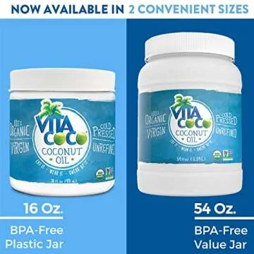 Vita Coco Organic Virgin Coconut Oil - Versatile 54 Ounces