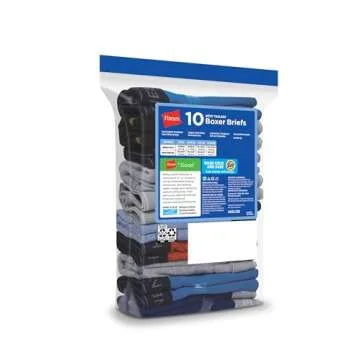 Hanes Boys' Boxer Briefs - Comfort and Value Pack of 10
