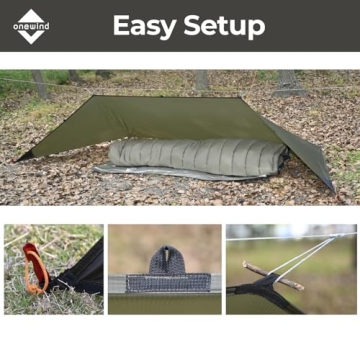 Onewind Emergency Shelter Lightweight Rainproof Tarp for Camping