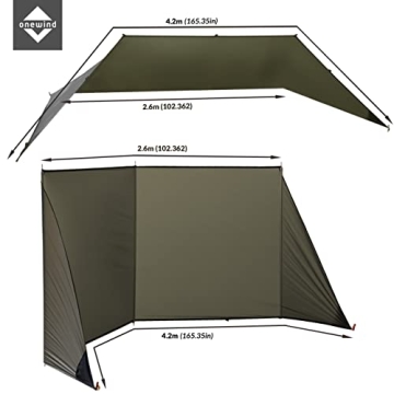 Onewind Emergency Shelter Lightweight Rainproof Tarp for Camping