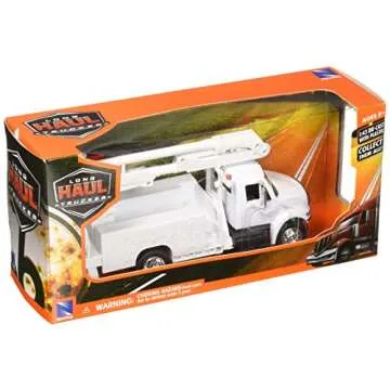New Ray International 4200 Line Maintenance Service Truck White Long Haul Trucker Series 1/43 Diecast Model