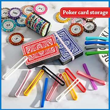 36 Pieces 3 Inches Silicone Rubber Bands Elastic Rubber Wrapping Bands Assorted Color Band for Wallet Card Wrist Cooking Boxes Wraps Office Outdoor Notebook Packing Gift