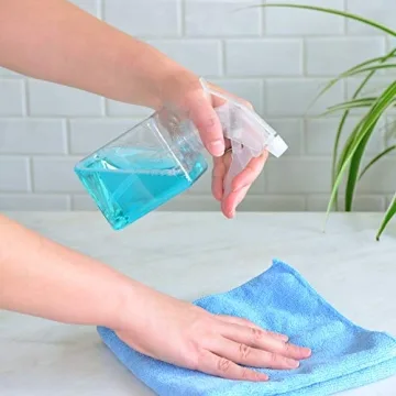 Youngever Clear Square Spray Bottles - 5 Pack, 12 oz