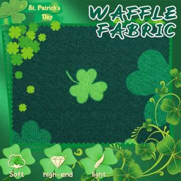 YanJie Knotted Clover Shamrock Headbands - Wide Hair Bands for Women and Girls, St. Patrick's Day Party Gifts