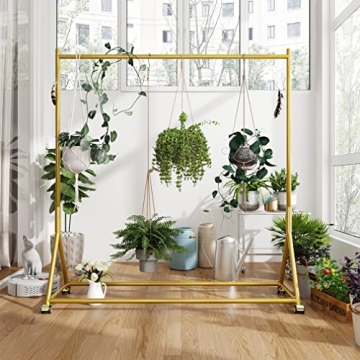 Stylish DR.IRON Gold Clothing Rack - Durable & Functional