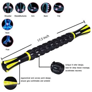 Idson Muscle Roller Stick for Athletes- Body Massage Sticks Tools-Muscle Roller Massager for Relief ...