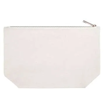 ELEGANTPARK Maid of Honor Bridesmaid Cosmetic Bag Travel Makeup Bag for Women Bridal Shower Gifts Wedding Party Pouch Zipper Canvas