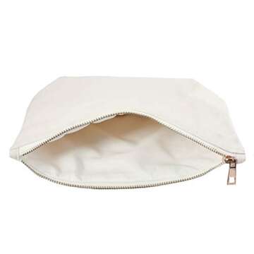 ELEGANTPARK Maid of Honor Bridesmaid Cosmetic Bag Travel Makeup Bag for Women Bridal Shower Gifts Wedding Party Pouch Zipper Canvas